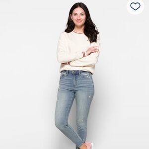 Stylish Light Blue Women's Skinny Jeans